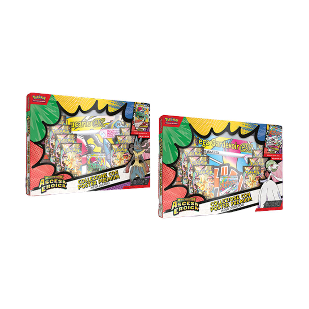 Collezione Gardevoir e Lucario con Poster Ascesa Eroica